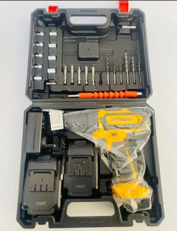 Taladro Inalámbrico Hytoshy 21V Litio-10N con 2 Baterías, Cargador Rápido y Kit de Accesorios en Maletín - imagen 2