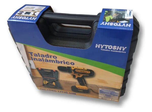 Taladro Inalámbrico Hytoshy 21V Litio-10N con 2 Baterías, Cargador Rápido y Kit de Accesorios en Maletín - imagen 6